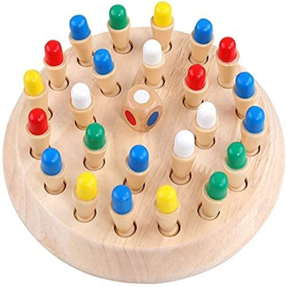 Simarr Toys Wooden Memory Chess Game