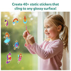 Skillmatics Color Clingz Unicorns & Princesses - Mess-Free Reusable Static Stickers