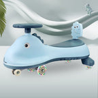 R for Rabbit Iya Iya Dino Swing Car for kids - Inbuilt Music With Light, PU LED Wheels