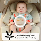 StarAndDaisy Smart Baby Rocker & Swing with Canopy for Babies 0–12 Months – White