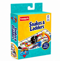 Funskool On The Go Snakes & Ladders Travel Board Game for Kids Ages 5+ | Portable Family Game