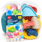 Soft Beach Sand Play Set for Kids – Bucket, Shovel, Rake & Sand Mould Toys