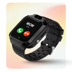 SPIKY BASILISK Kids Smartwatch with Voice Calling, LBS Location Tracking, HD Camera Black