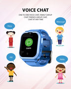 Spiky Cyclops Kids Smartwatch -Blue