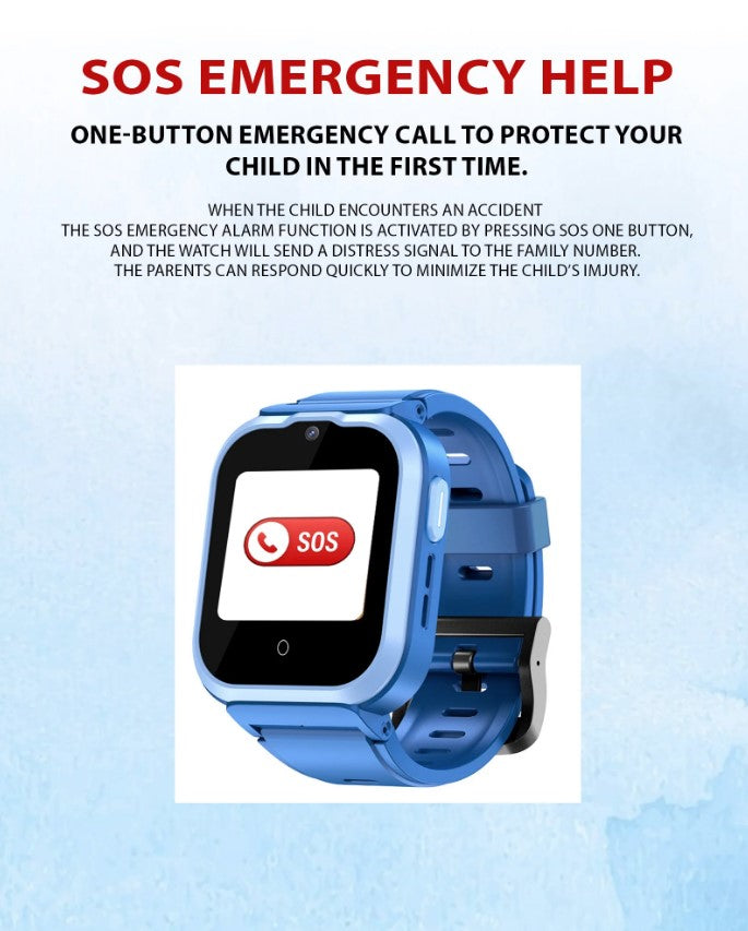 Spiky Cyclops Kids Smartwatch -Blue