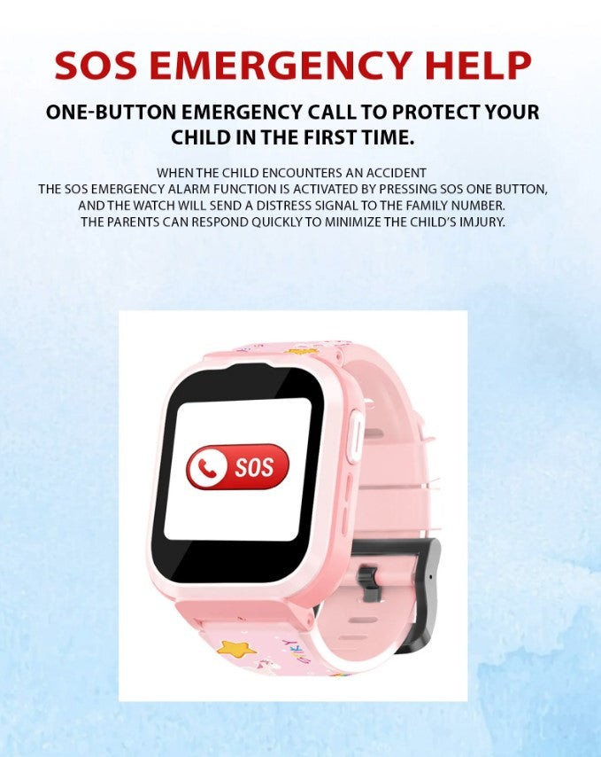 Spiky Cyclops Kids Smartwatch - Pink