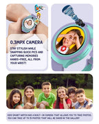 Spiky Cacus 4g Video & Voice Calling Smartwatch with GPS  - Purple