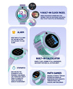 Spiky Cacus 4g Video & Voice Calling Smartwatch with GPS  - Purple