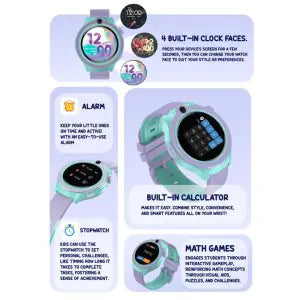 Spiky Cacus Waterproof Smartwatch - Purple