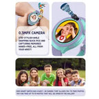 Spiky Cacus Waterproof Smartwatch - Purple