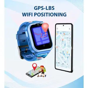 Spiky Cyclops 4g Waterproof Kids Smartwatch Blue