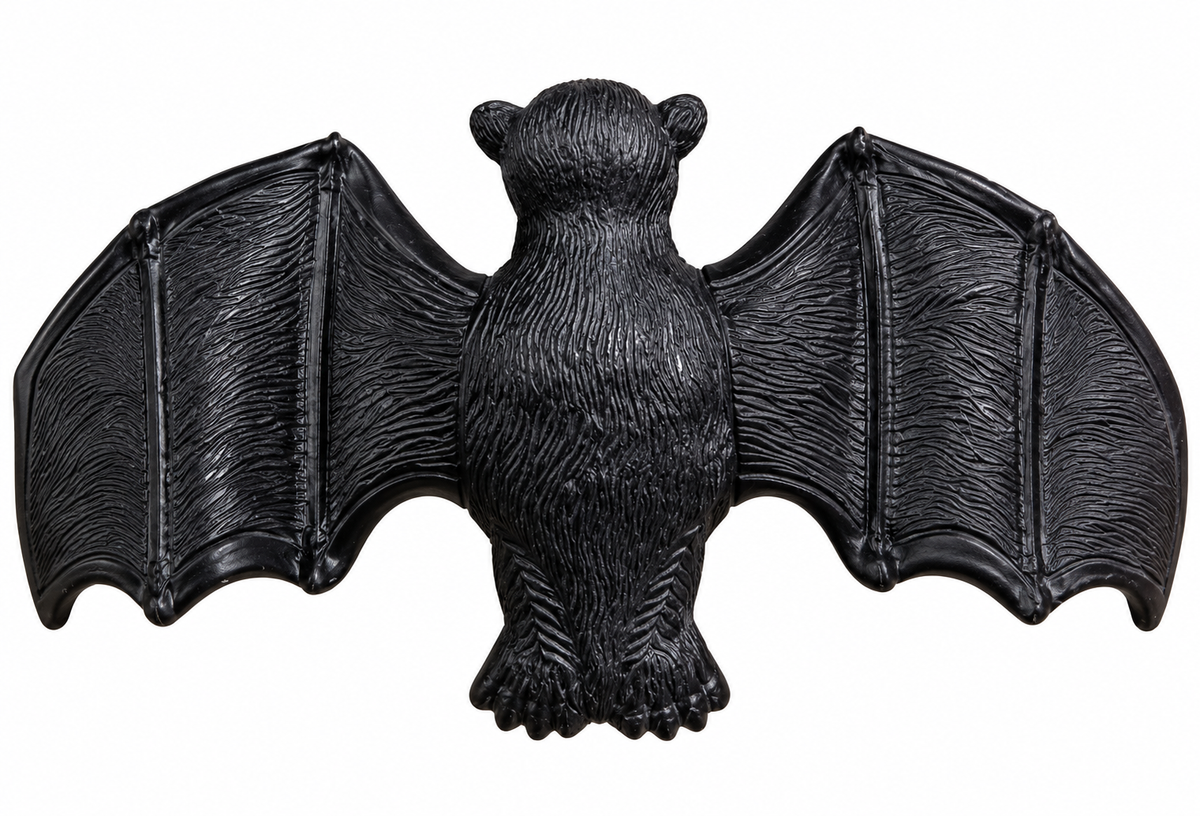 Halloween Black Bat Hanging Decoration – Spooky Bat Prop