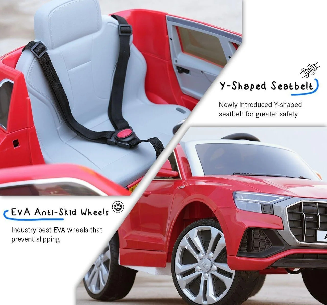 EMotorad Formula Fun Battery Oprated AUDI Q8  CAR (Red)