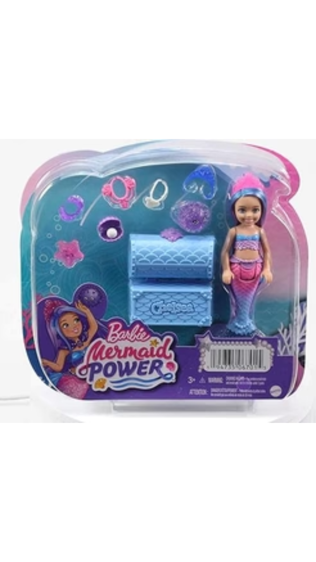 Barbie Mermaid Power™ Chelsea™ Mermaid Doll (Blue & Purple Hair)