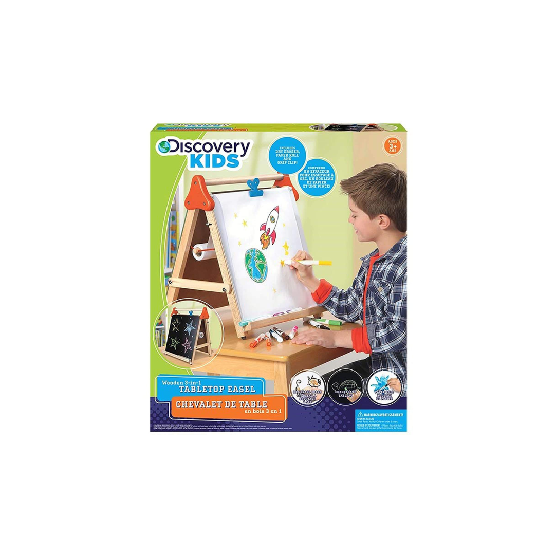 Discovery Kids Wooden 3 in 1 Tabletop Easel