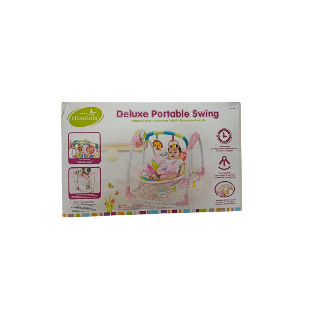 Mastela-Deluxe Portable Swing (Light Pink)