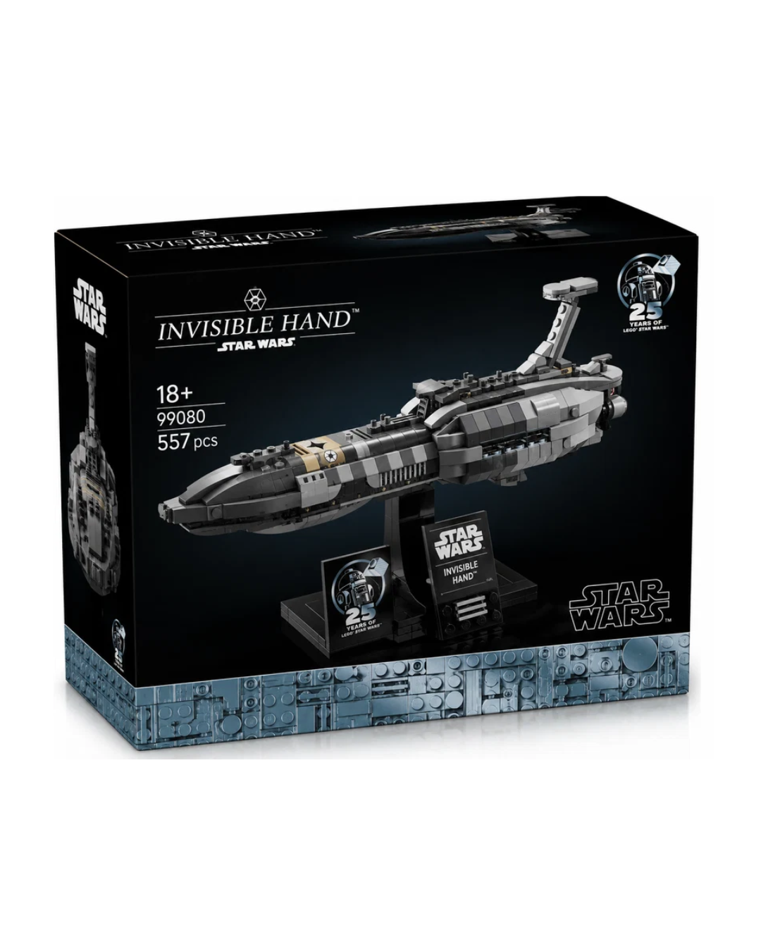 Invisible Hand Starship Building Blocks Set 557 Pieces Display Model Compatible Building Bricks