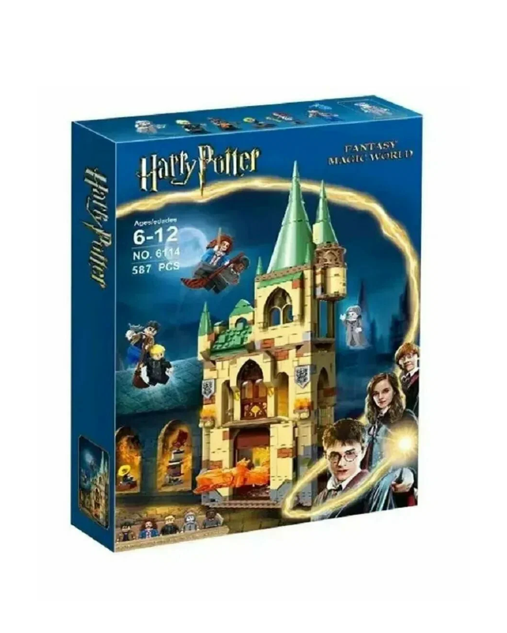 Harry Potter Fantasy Magic World Building Blocks Set 587 Pieces Hogwarts Castle Construction