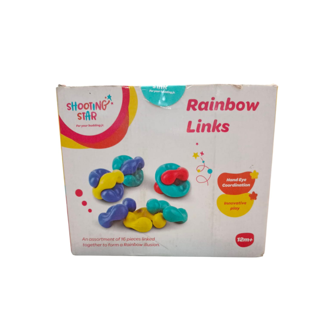Shooting Star Rainbow Links Baby Toys Linking Toy Multicolor 0M+