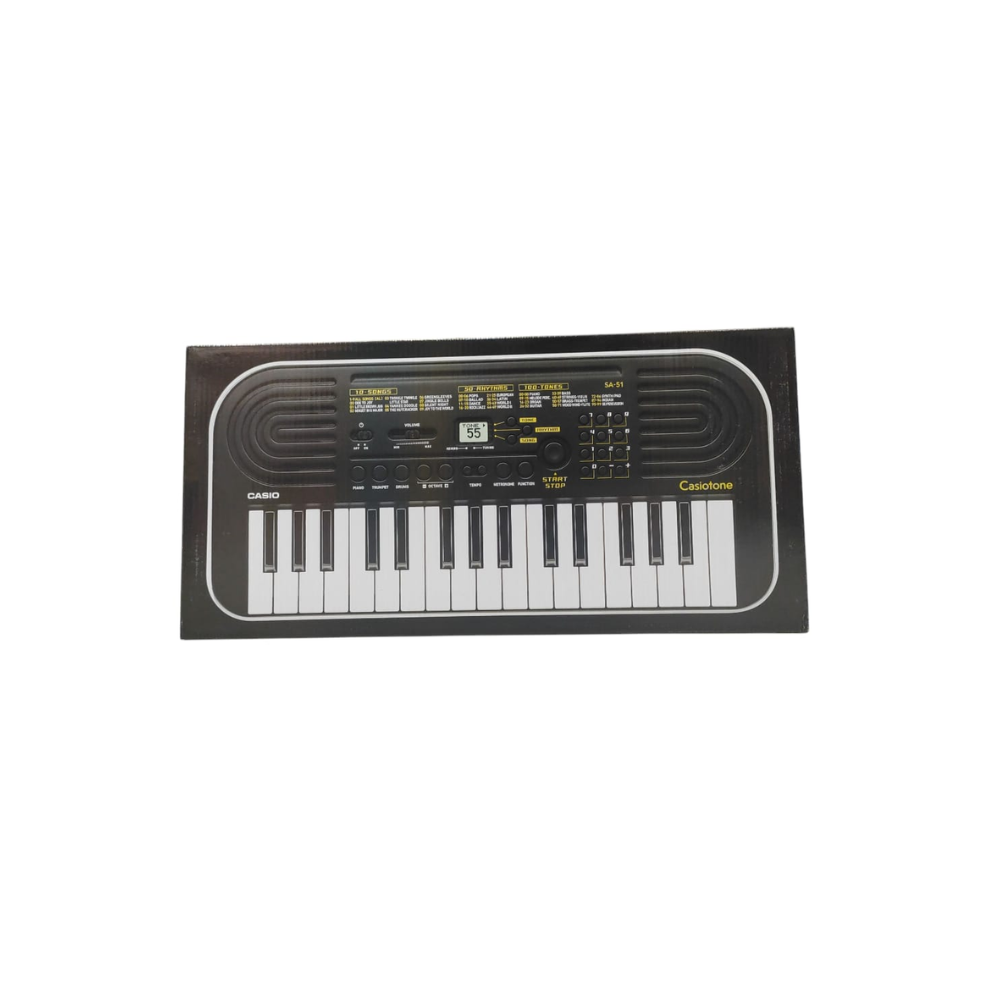 Casiotone Mini Keyboard SA-51 Piano Black With Adapter