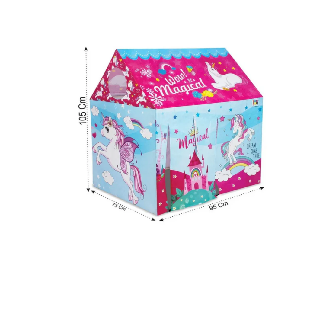 Itoys Unicorn playhouse tent for kids  (Multicolor)