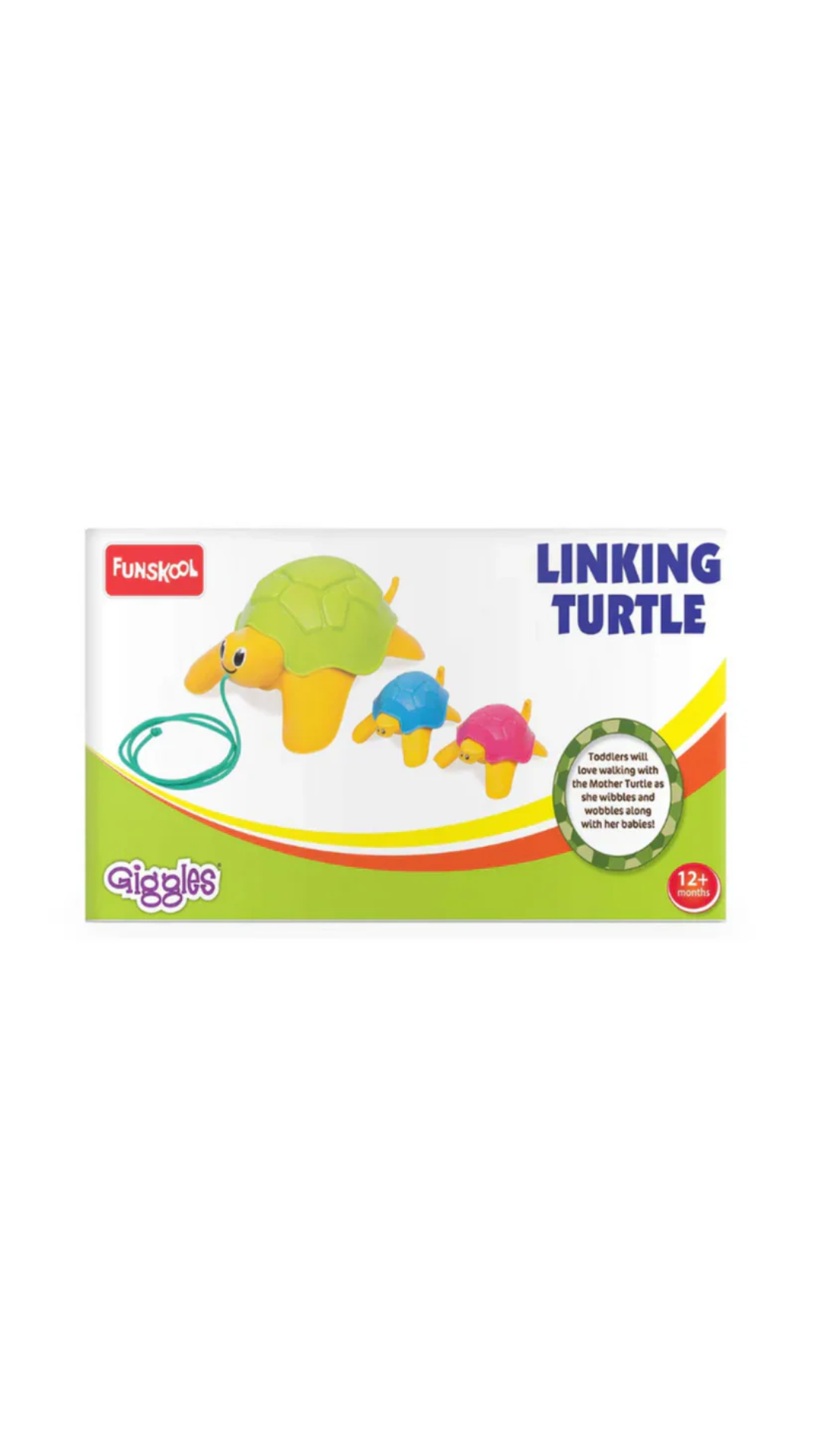 Funskool Giggles Linking Turtle, Multi Color