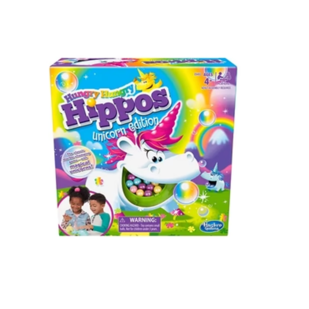 Hasbro Gaming Hungry Hungry Hippos Unicorn Edition Board Game