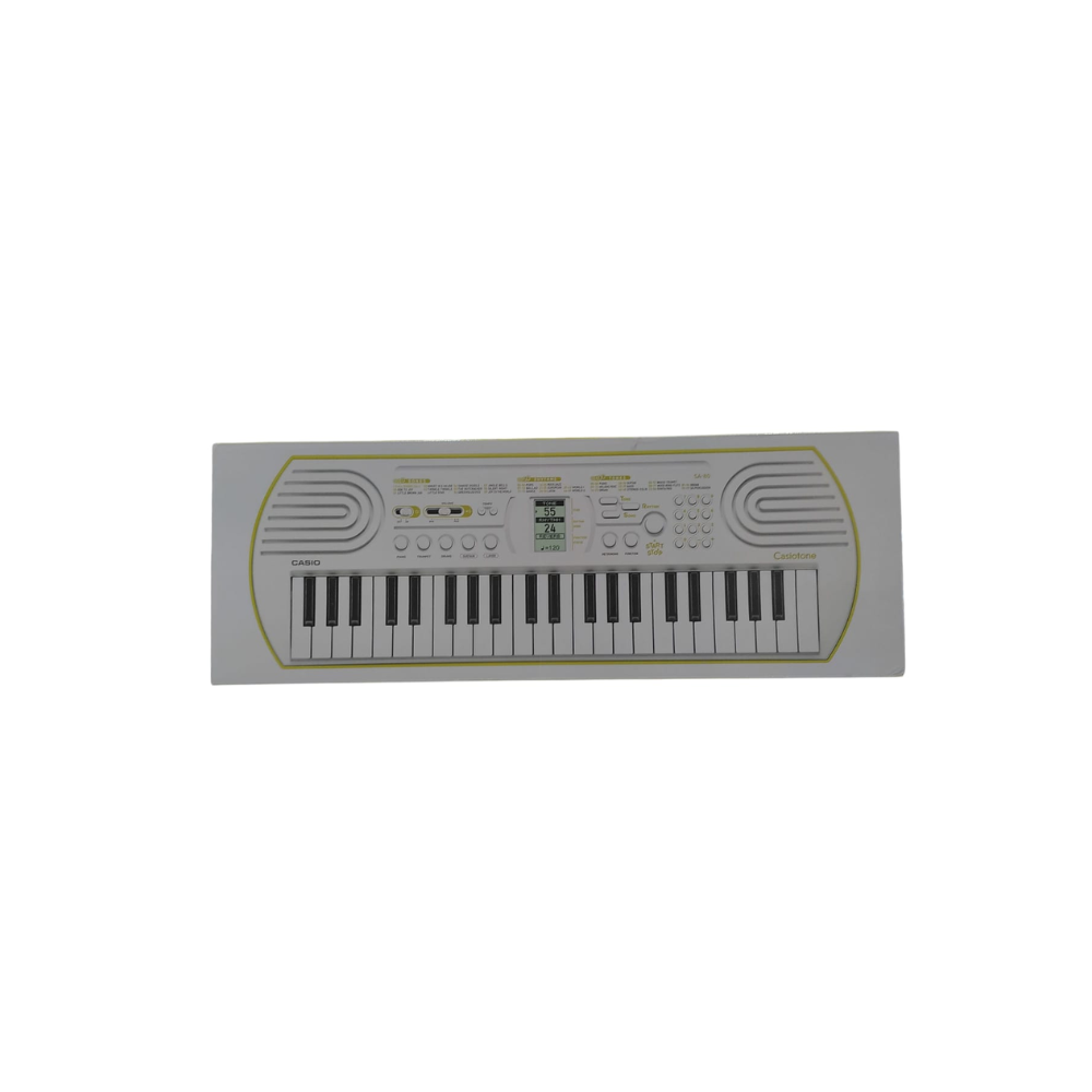 Casio Casiotone Mini Keyboard SA-80 with Piano tones, White (44 Keys) With Adapter