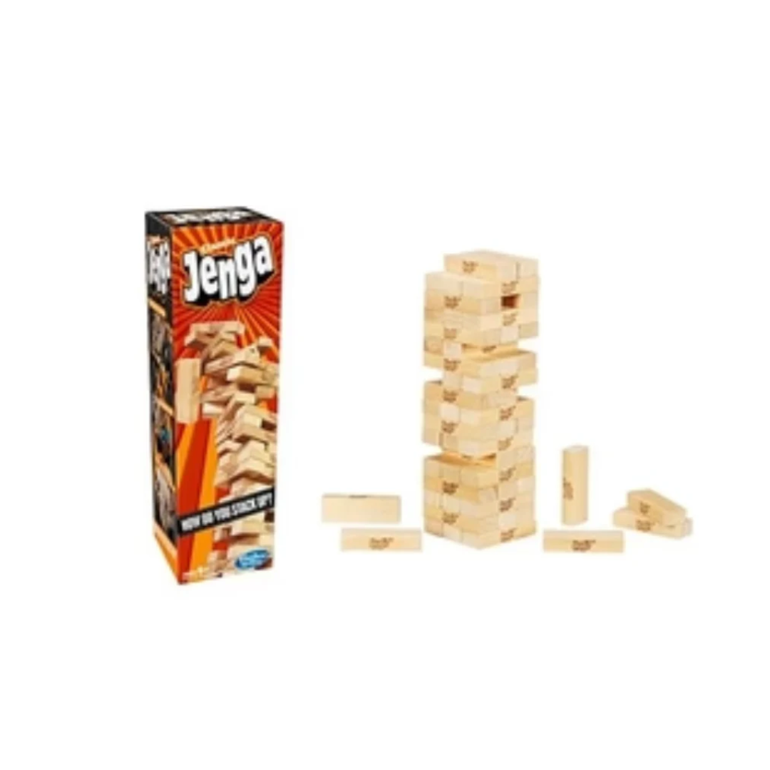 Hasbro Gaming Original Jenga Game, Jenga Stacking Tower Game β Rainbow Toys