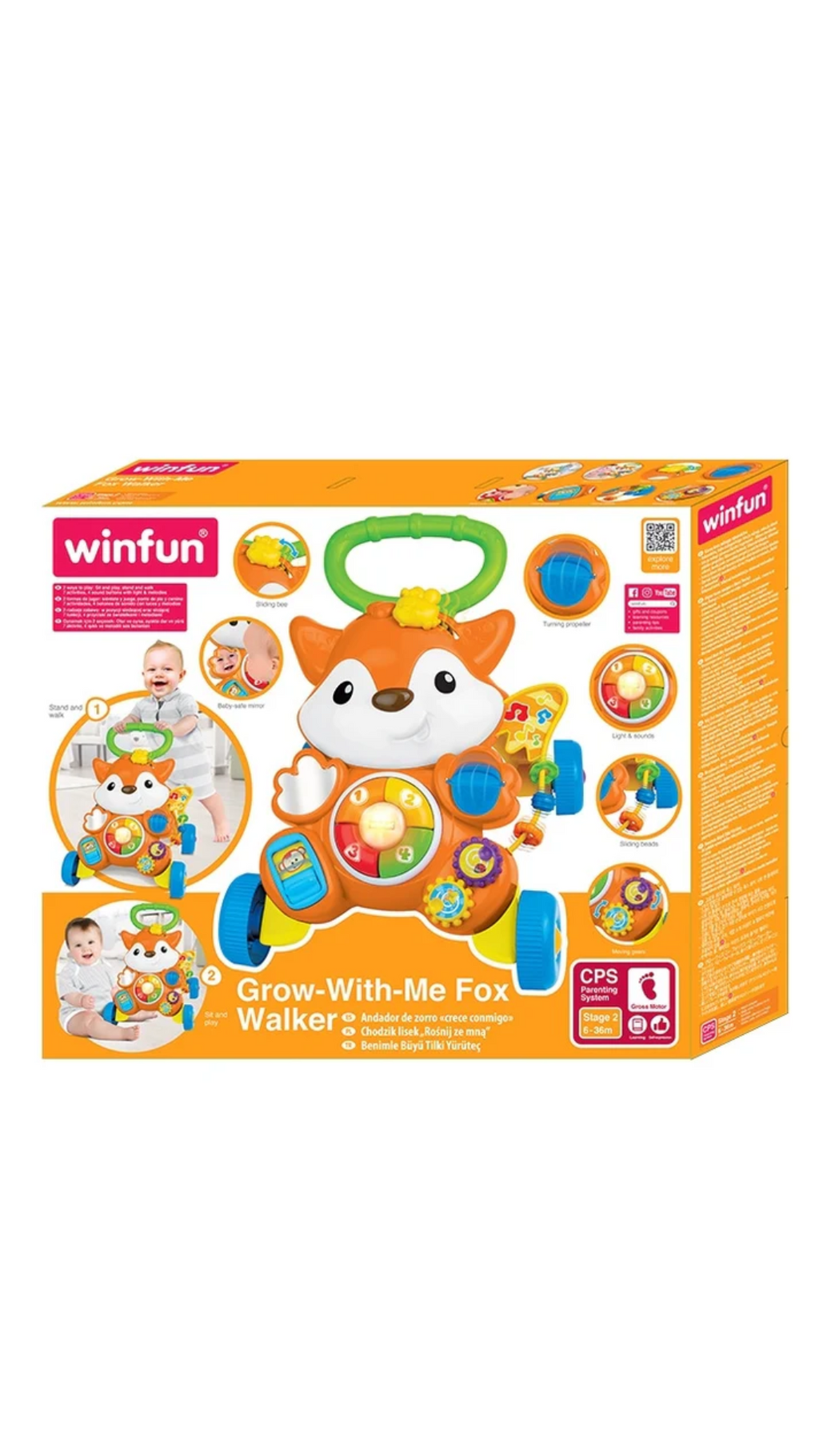 Winmagic Grow-With-Me Fox Walker
