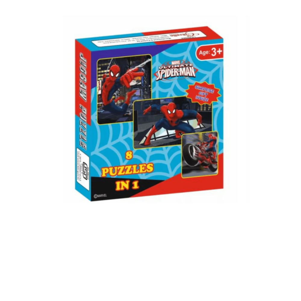 Topps 8 In 1 Spiderman Jigsaw Puzzle Game