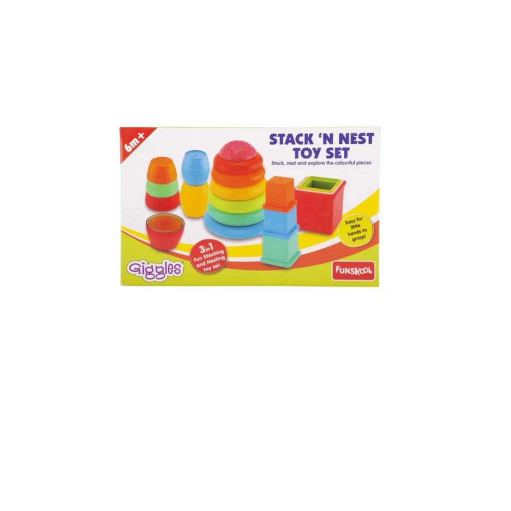 Funskool Stack N Nest Toy  Multicolour 3 in 1 gift Set