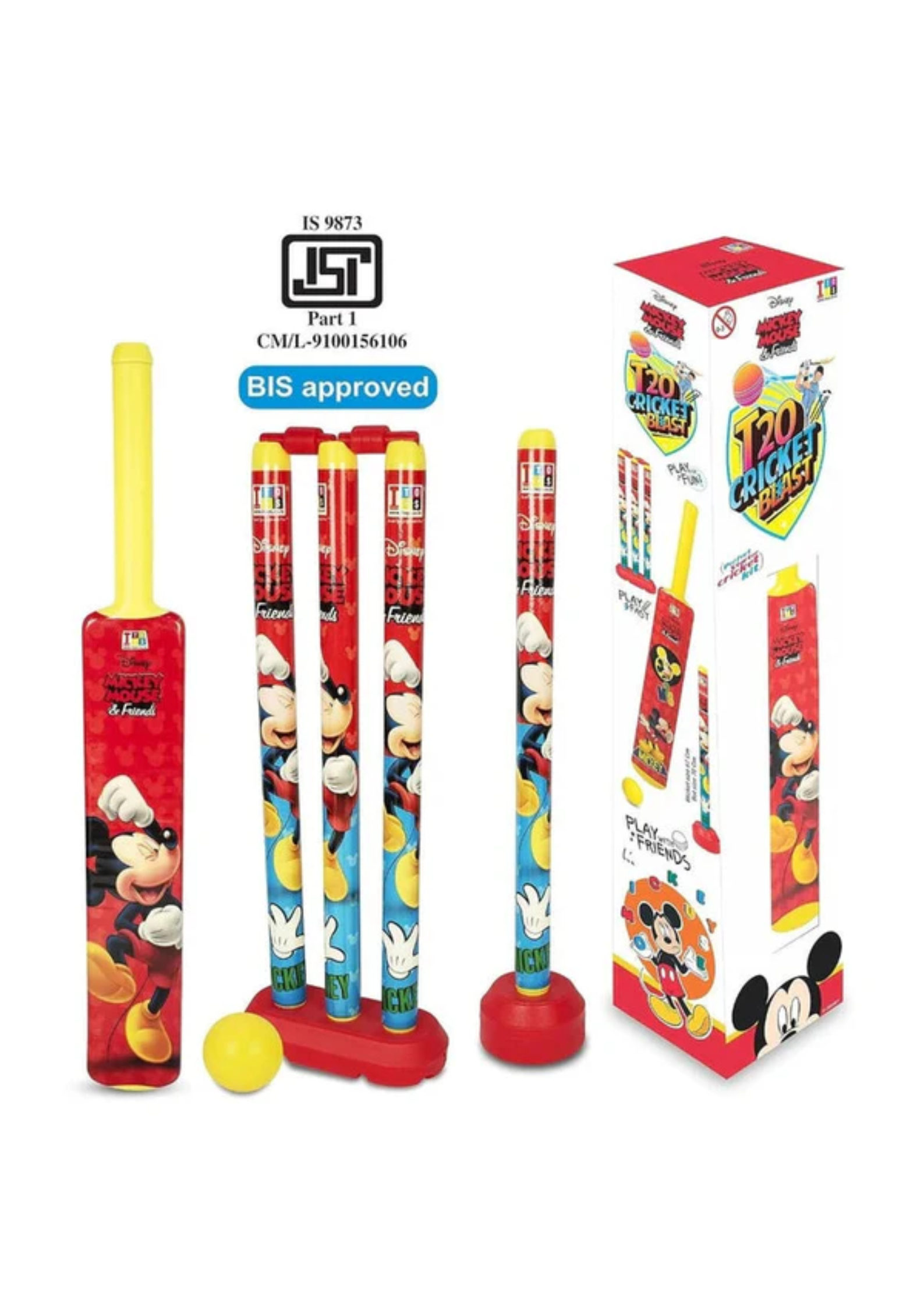 Itoys T20 Cricket Blast Set Mickey Mouse