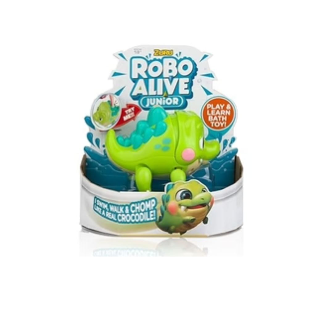 Zuru Robo Alive Junior Battery-Powered Baby Crocodile Bath Toy