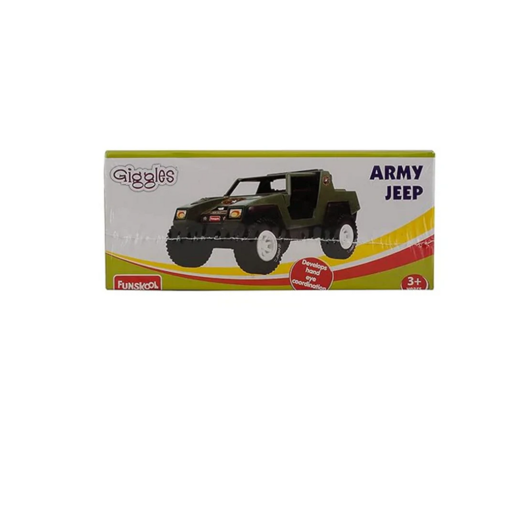 Funskool Giggles Army Jeep, Pack of 1, Multicolor