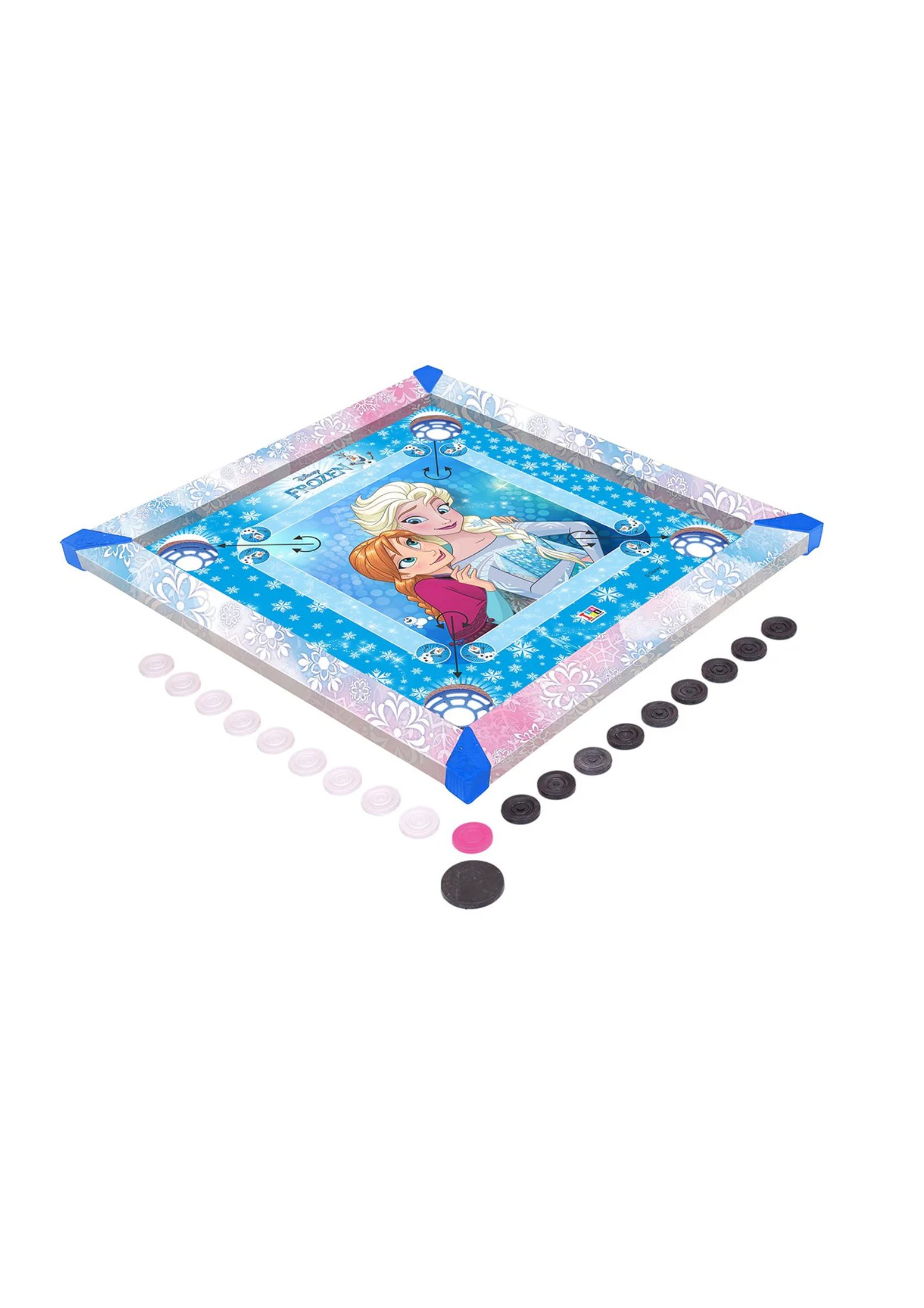 Itoys Disney Frozen Carrom Board Set 1 Striker and 26 Coins for Kids