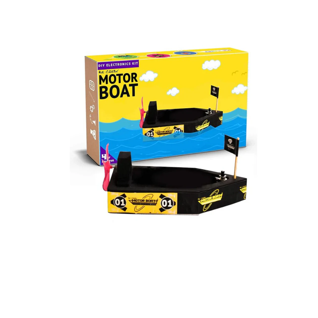 Be Cre8v STEM Based Motor Boat Educational DIY kit