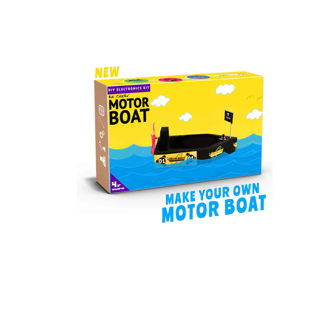 Be Cre8v STEM Based Motor Boat Educational DIY kit