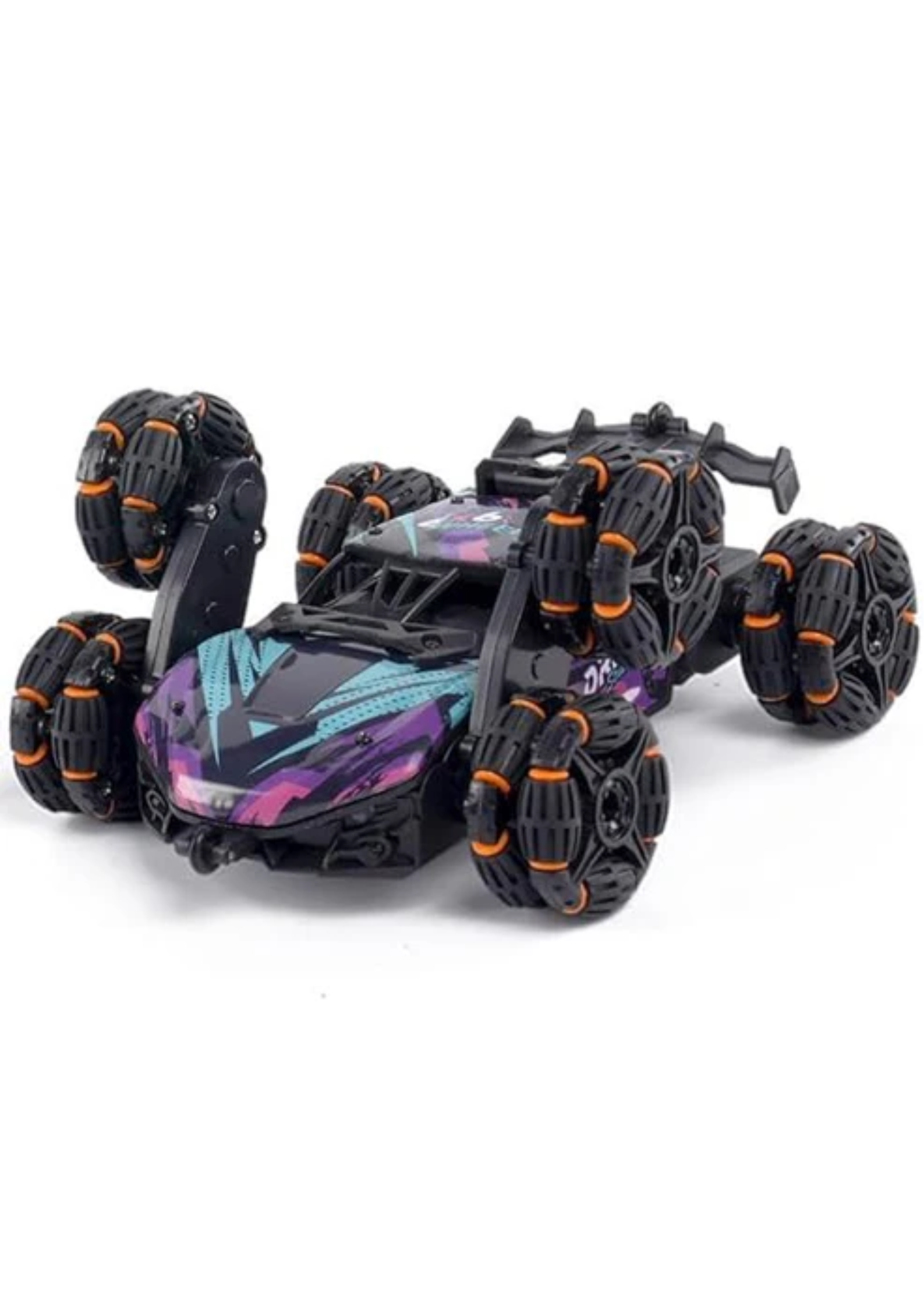 Rainbow Toys 8 Wheel Stunt Spray Car - 360° Rotating Arm, Spray Deformation, Remote Control, Off-Road & Drift Climbing