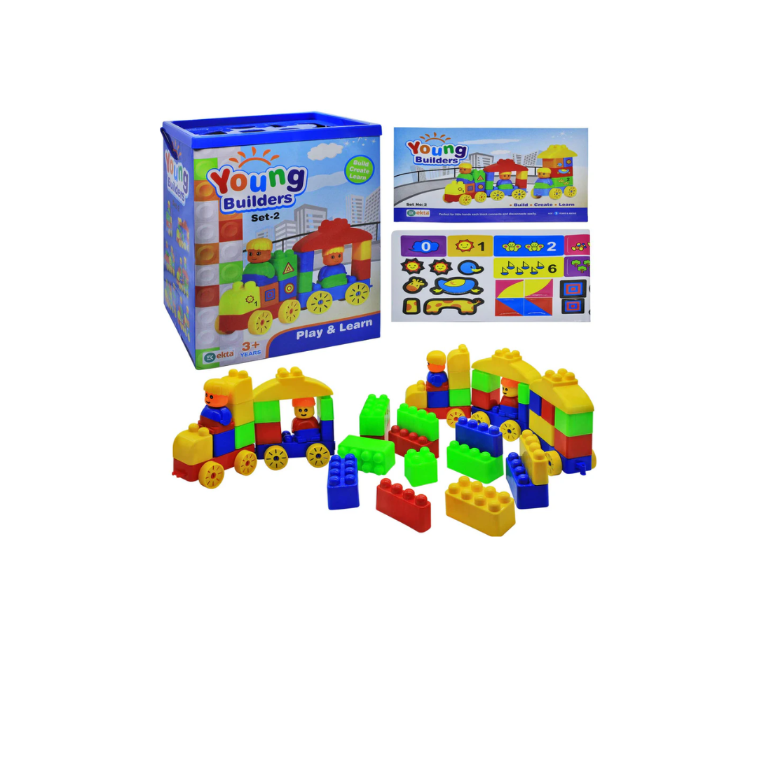 Ekta Young Builders Set 2 Blocks & Bricks Toy Game