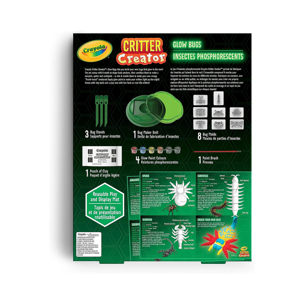 Crayola Critter Creator Glow Bugs Kit, Arts & Crafts
