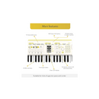 Casio Casiotone Mini Keyboard SA-80 with Piano tones, White (44 Keys) With Adapter