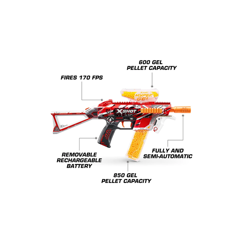 XShot Hyper Gel Trace Fire Blaster, Semi and Fully Automatic Gel Blaster