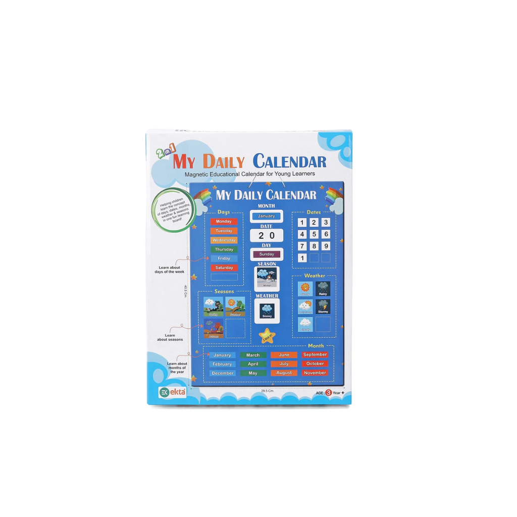 Ekta 2 in 1 My Daily Calendar Game