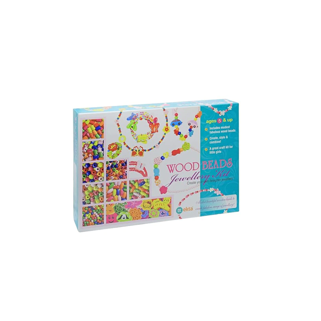 Ekta Wood Beads Jewelry Kit
