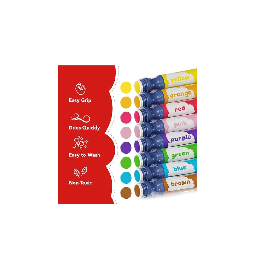 Doodle Hog Dab And Dots  Washable Markers 8Pcs Painting