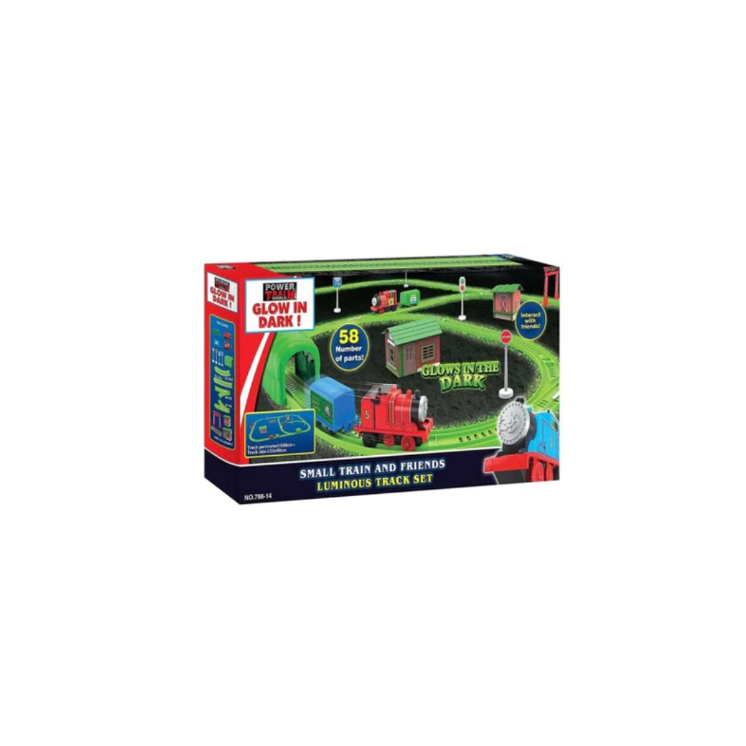 Bsq Power Train World Glow In The Dark Train Set