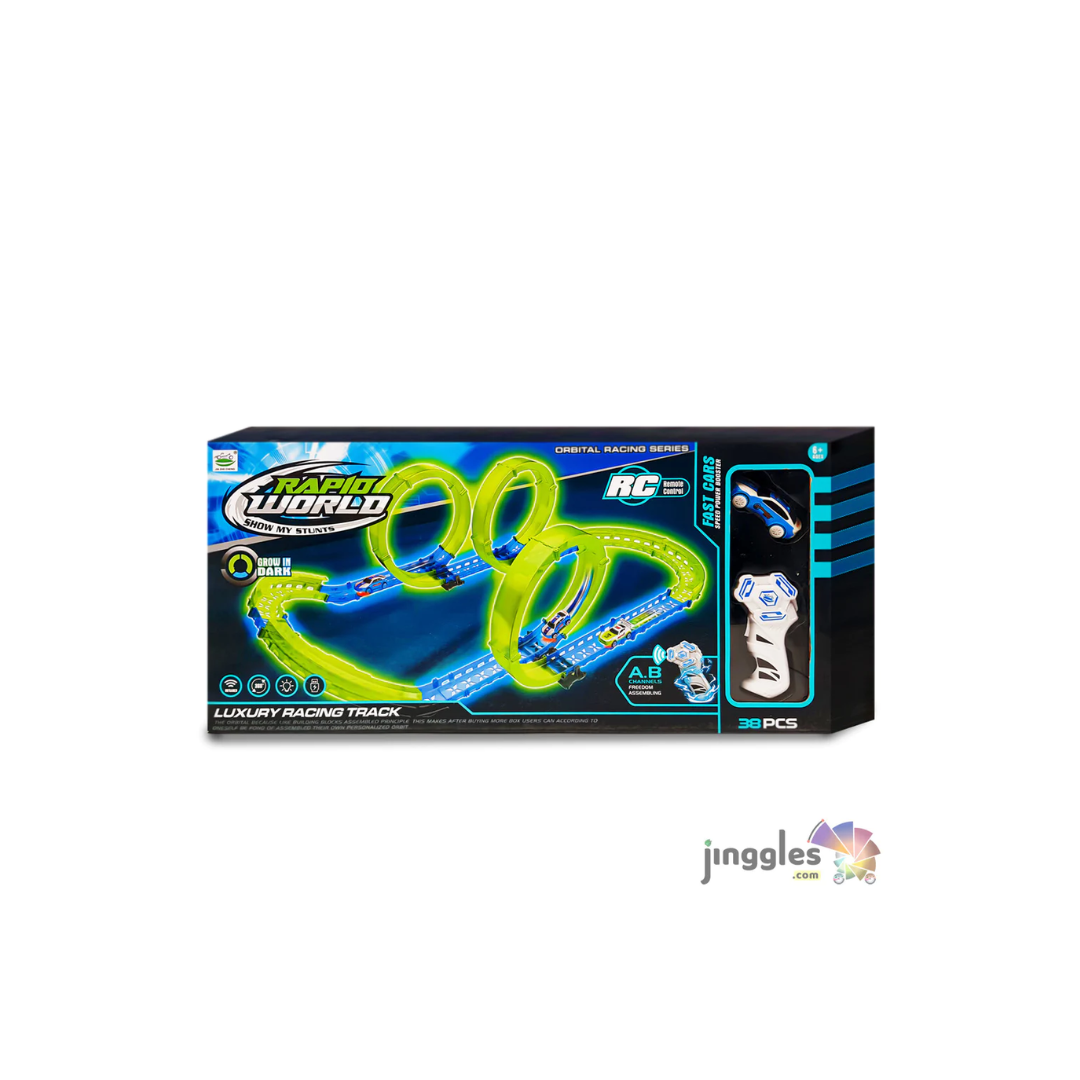 Rainbow Toys Rapid World Remote Control Track Set