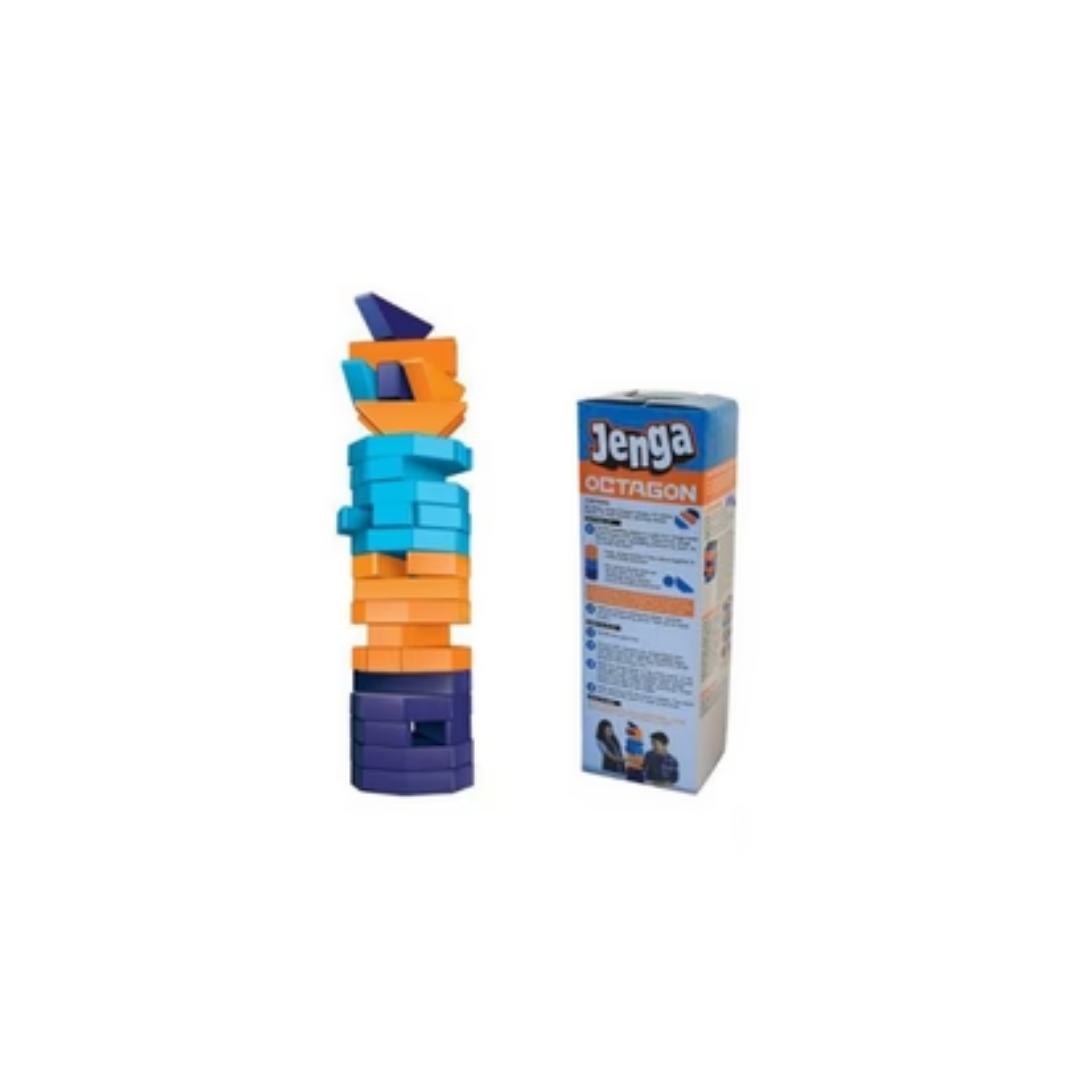 Rainbow Toys Jenga Octagon Wooden Toy