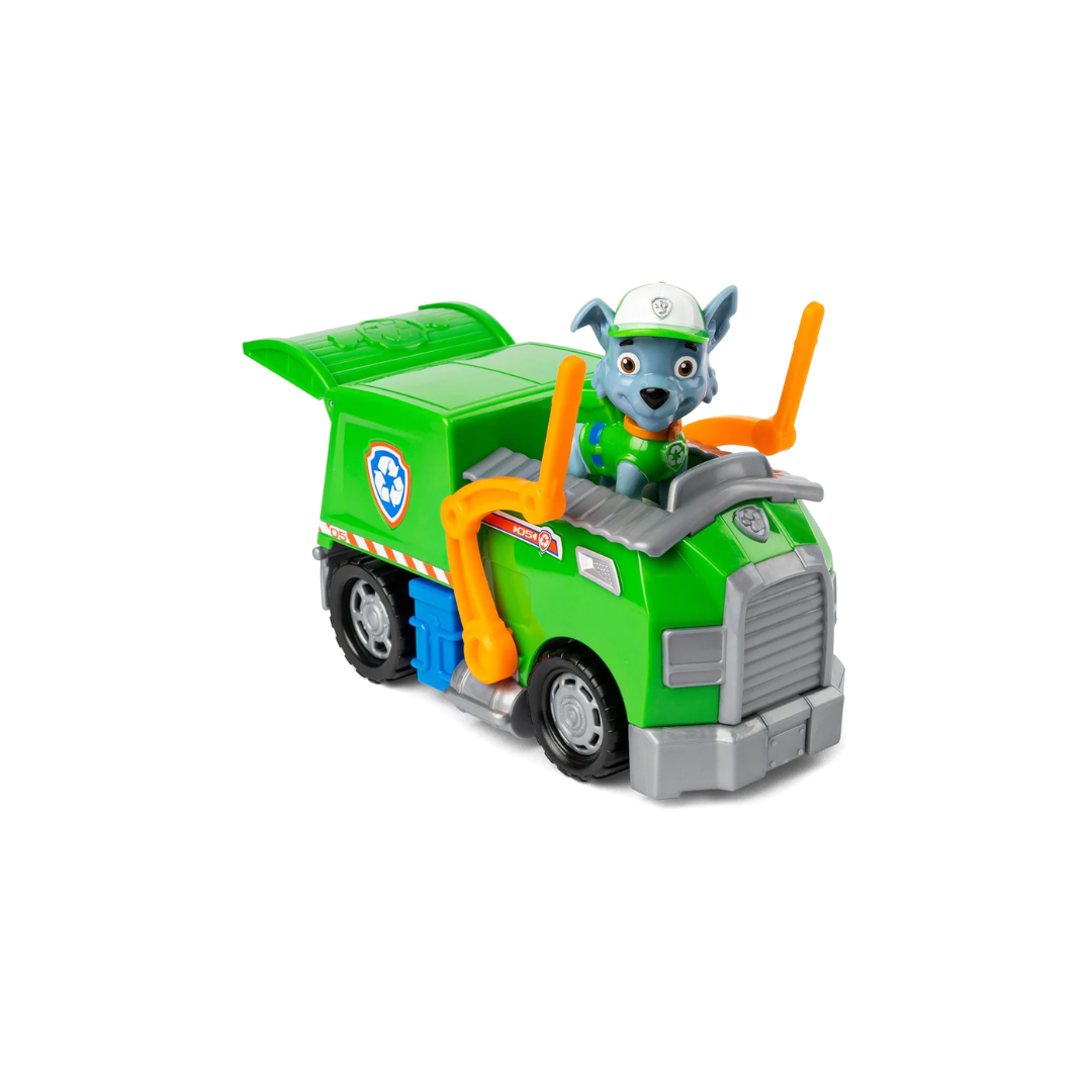 Win Magic Paw Patrol, Rockys Recycle Truck Vehicle with Collectible Figure